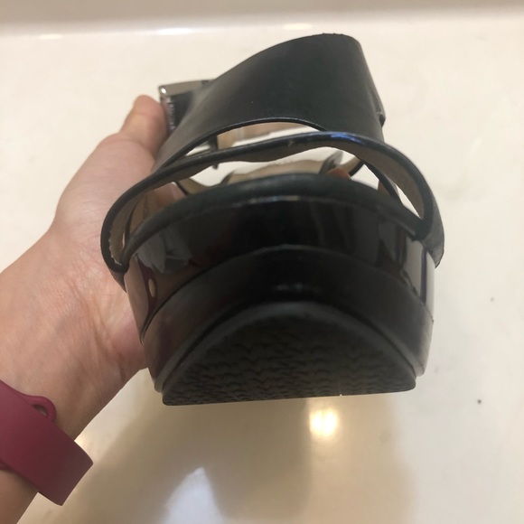 Michael Kors Carla Leather Platform Heel Sandals - Picture 8 of 8